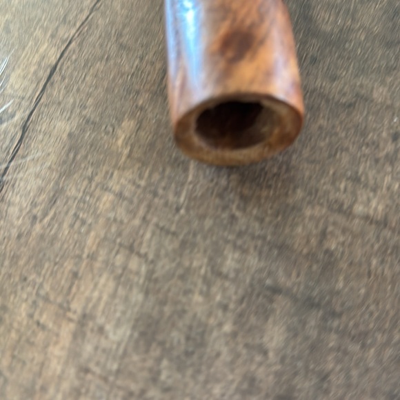 Native American Kokopelli Wooden Flute with Feather Accents - Picture 5 of 5